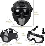 Paintball helm | airsoft | zwart | Nieuw, OneTigris, -, Verzenden, -