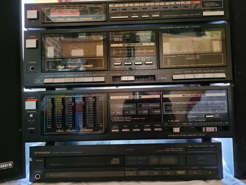 Pioneer & Fisher hifi-systeem + 2 Fisher-baffles (100w)., Audio, Tv en Foto, Stereoketens, Gebruikt, Pioneer, Ophalen