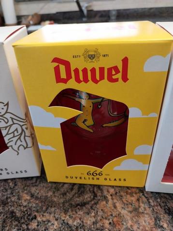 4 nieuwe duvel glazen