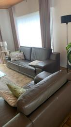 Lederen salon. Taupe kleur., Ophalen, Gebruikt, Leer, Modern