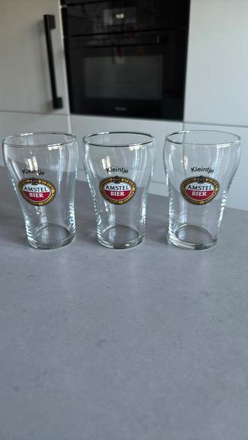 Amstel Bier kleintje 3stuks, Verzamelen, Ophalen of Verzenden, Zo goed als nieuw, Amstel