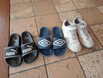 GRATIS af te halen:2x slippers maat 34,schoenen maat 33,5 beschikbaar voor biedingen