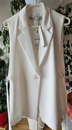 Blazer blanc sans manches NEUF, Kleding | Dames, Jasjes, Kostuums en Pakken, Zara, Ophalen, Nieuw, Wit