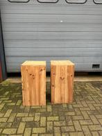 2 stoere zuilen van grenen hout, Comme neuf, Enlèvement ou Envoi