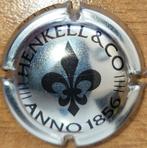 Duitse Schuimwijncapsule HENKELL & Co zilver & zwart nr 04, Verzamelen, Wijnen, Ophalen of Verzenden, Nieuw, Overige gebieden