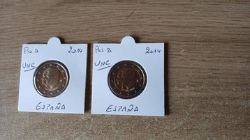 2€ commémorative Espagne 2014 changement de reigne beschikbaar voor biedingen