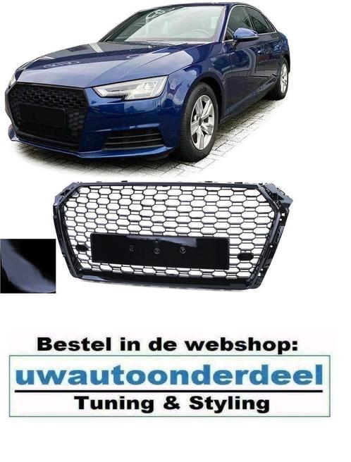 Audi A4 B9 Sport Grill Zonder Embleem Glans Zwart Honingraat, Autos : Divers, Tuning & Styling, Enlèvement ou Envoi