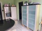 Granieten werkblad - keuken, Huis en Inrichting, Keuken | Keukenelementen, Ophalen, Zo goed als nieuw, Zwart