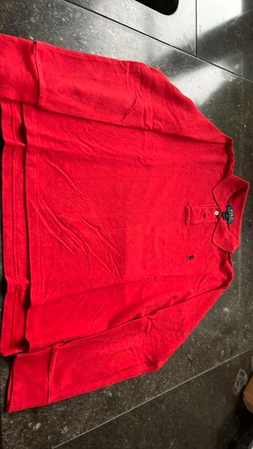 Polo Ralph Lauren rode polo lange mouwen M 14/16 beschikbaar voor biedingen
