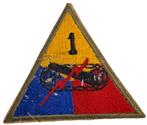 us 1 th Armored Division patch, Ophalen of Verzenden