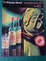J&B whisky - publicité papier - 1981, Autres types, Utilisé, Enlèvement ou Envoi