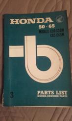 honda c50 / c70 / c90 manuel + parts list, Fietsen en Brommers, Ophalen