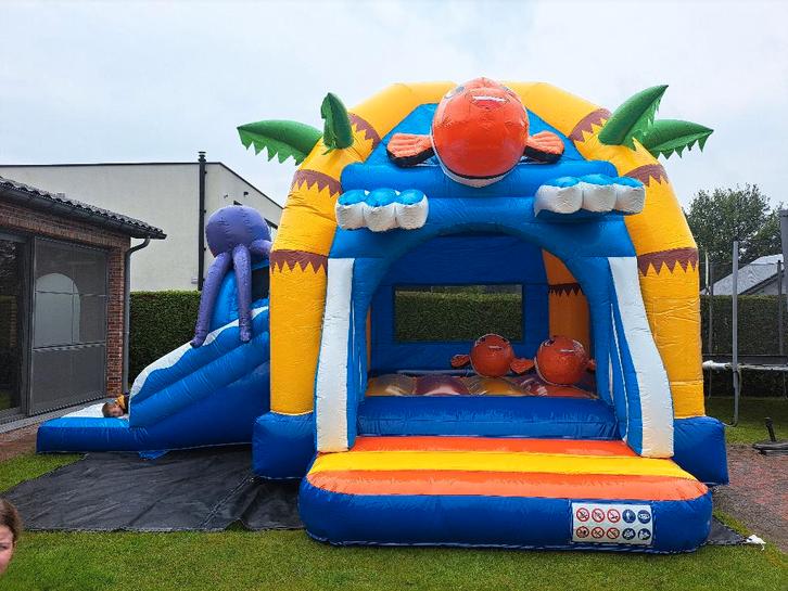 Springkasteel Multifun Clownvis, Hobby en Vrije tijd, Feestartikelen | Verhuur, Zo goed als nieuw, Ophalen