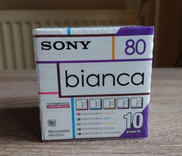 Sony MiniDisc Bianca 80 Min. 10 Pack Sealed