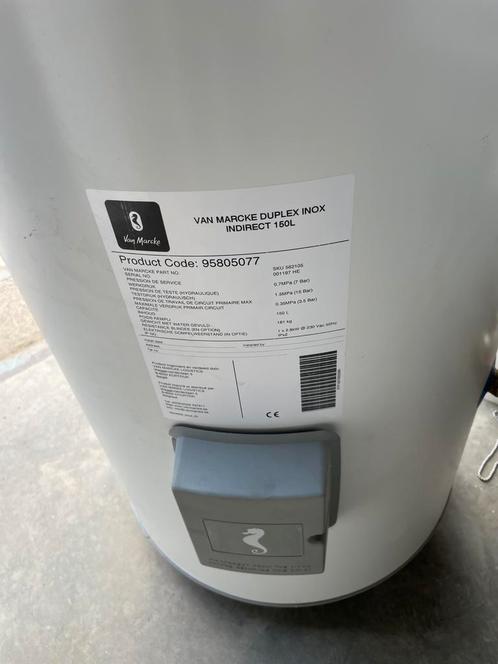 Van Marcke Duplex Inox Direct 150L, Elektronische apparatuur, Luchtbehandelingsapparatuur, Zo goed als nieuw, Ophalen
