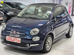 Fiat 500C 0.9i BOITE Auto Sensors Cruise Gps Blue Clim Cuir, Auto's, Automaat, Gebruikt, Cabriolet, 62 kW