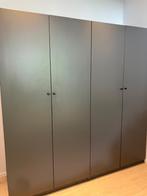 Donkergrijze IKEA PAX kledingkast, Ophalen, 200 cm of meer, Zo goed als nieuw, 200 cm of meer