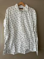 Nieuw kostuumhemd met doodshoofden, Kleding | Heren, Overhemden, Angelo Litrico, Wit, Ophalen of Verzenden, Zo goed als nieuw