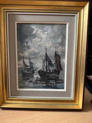 Tableau Emile Lammers marine ancien, Enlèvement ou Envoi