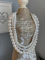 Lot de 3 colliers en fausses perles, Enlèvement ou Envoi, Comme neuf, Blanc, Synthétique
