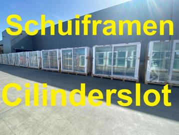pvc schuifraam met slot, pvc deur, pvc raam, rolluiken, Enlèvement ou Envoi, Ramenhal, Info@ramenhal.be, Synthétique
