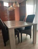 Eettafel + 4 stoelen, Ophalen, 150 tot 200 cm, Vijf personen of meer, Rechthoekig