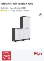 Keter Linear kast set laag + hoog, Ophalen, Zo goed als nieuw