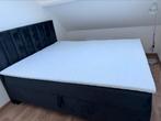 Boxspring met opbergfunctie 160x200 zwart kleur, Ophalen, Zo goed als nieuw