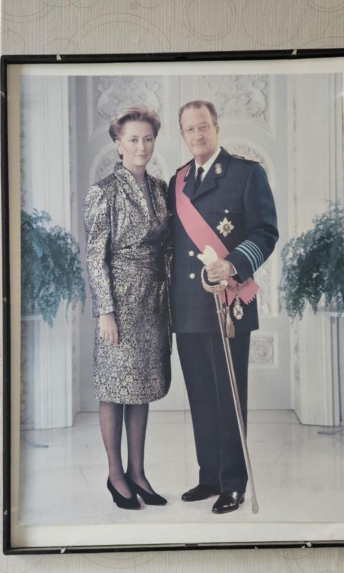 RYL #28 - STAATSIEPORTRET ALBERT II EN PAOLA, Verzamelen, Koningshuis en Royalty, Gebruikt, Kaart, Foto of Prent, Ophalen of Verzenden