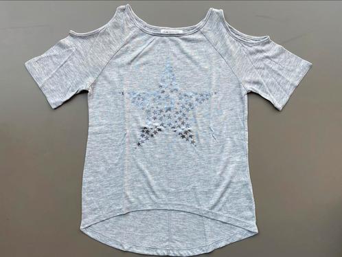 T-shirt gris clair H&M 134-140, Enfants & Bébés, Vêtements enfant | Taille 140, Comme neuf, Fille, Chemise ou À manches longues
