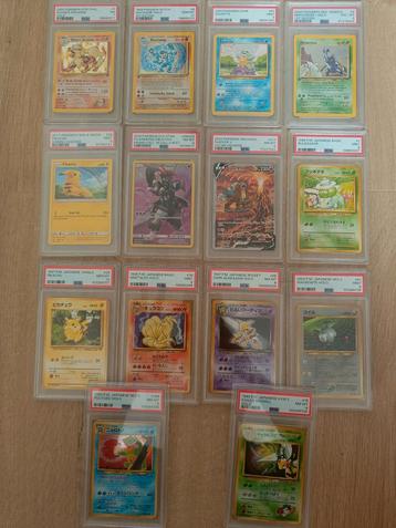 Plaques PSA vintage Pokémon WOTC, Enlèvement ou Envoi, Comme neuf, Plusieurs cartes, Foil