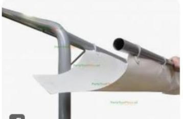 regengoot- verbindingsgoot feesttent, stevige PVC 12 m beschikbaar voor biedingen
