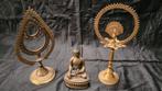 bronzen Boeddha beeldje + ornamenten, Antiek en Kunst, Ophalen of Verzenden