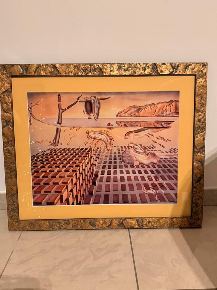 Kunstdruk salvador dali, Huis en Inrichting, Woonaccessoires | Lijsten, Zo goed als nieuw, Ophalen of Verzenden