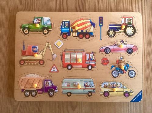 Ravensburger houten puzzel, voertuigen vanaf 2 jaar 10, Kinderen en Baby's, Speelgoed | Kinderpuzzels, Gebruikt, 2 tot 4 jaar