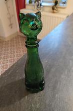 Gekleurde glazen kattenkaraf uit de jaren 60, Antiek en Kunst, Ophalen of Verzenden