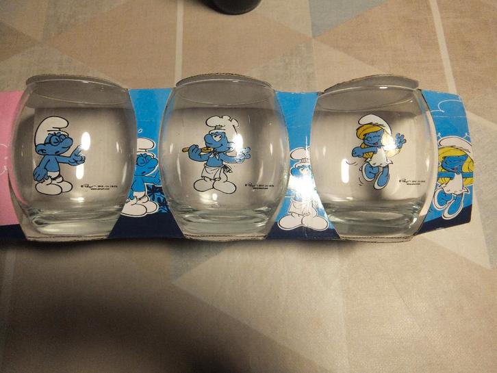 smurfen glazen, Collections, Schtroumpfs, Neuf, Enlèvement ou Envoi