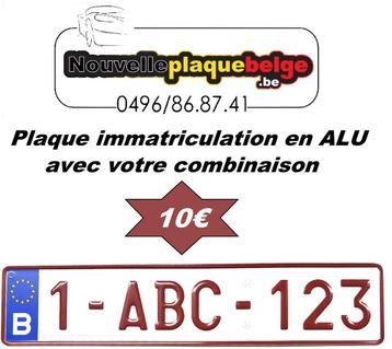 Plaque d’immatriculation alu beschikbaar voor biedingen