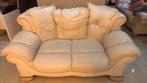 2 zitszetel lederen beige kleur, Ophalen, Gebruikt, Leer