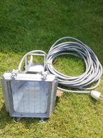 Bouwspot in aluminium behuizing met lange kabel, Doe-het-zelf en Bouw, Bouwverlichting, Ophalen, Gebruikt, Lamp met armatuur