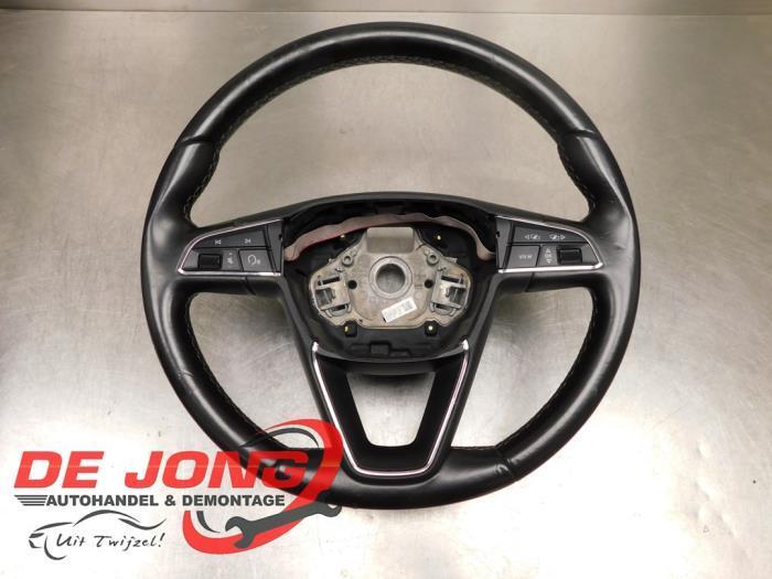 Volant d'un Seat Leon, Autos : Pièces & Accessoires, Commande, Seat, Utilisé, 3 mois de garantie, Enlèvement ou Envoi