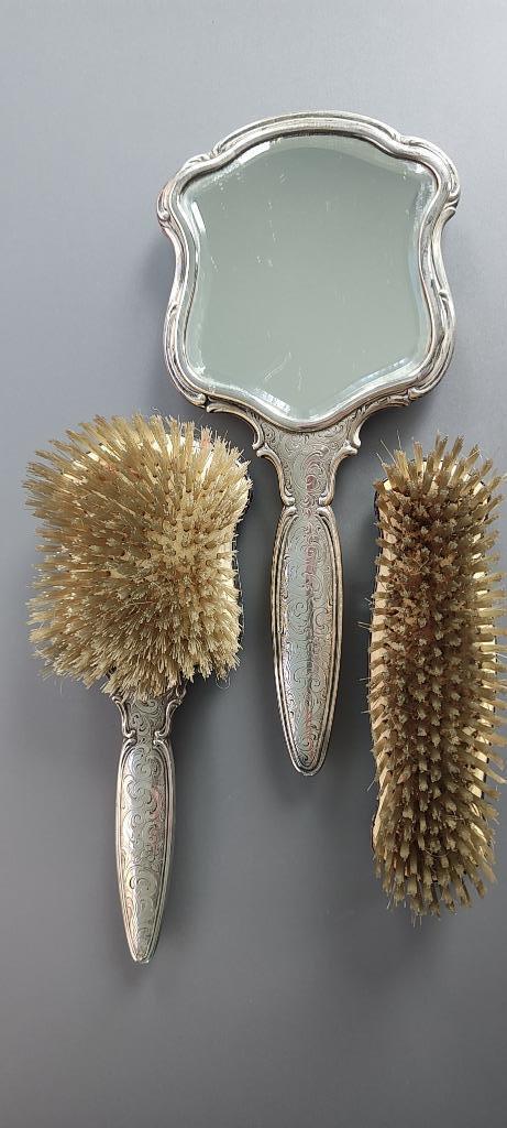 antiek zilveren toiletsetje, Antiek en Kunst, Antiek | Overige Antiek, Ophalen of Verzenden