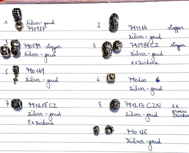 Pandora juwelen, Handtassen en Accessoires, Bedels, Zo goed als nieuw, Pandora, Zilver, Met strass, Ophalen of Verzenden