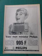 Philips radio - publicité papier - 1966, Collections, Autres types, Utilisé, Enlèvement ou Envoi