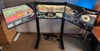Sim Racing: GT Omega triple stand + 3 x 32 inch 1440p 170hz, Games en Spelcomputers, Games | Pc, Ophalen, 1 speler, Racen en Vliegen