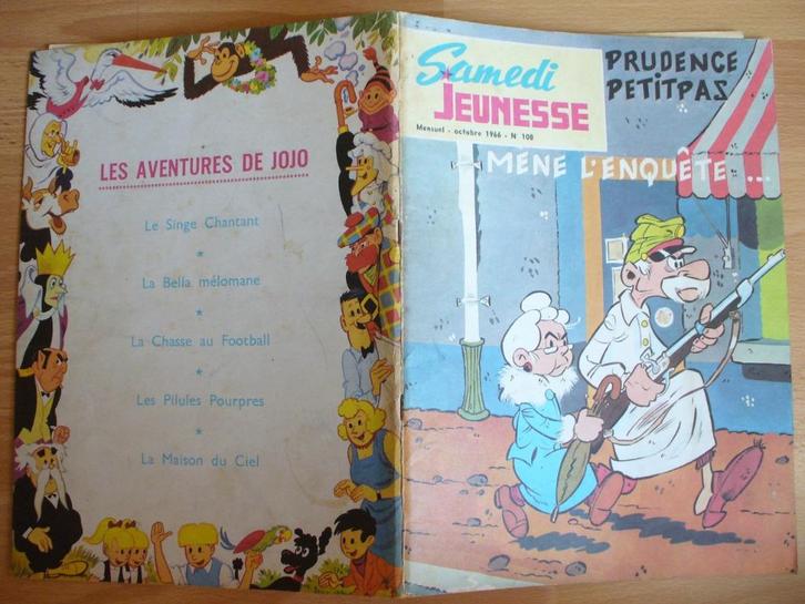 SAMEDI JEUNESSE 108 TANTE ZENOBIE LEIDT HET ONDERZOEK KUIFJE, Boeken, Stripverhalen, Zo goed als nieuw, Eén stripboek, Ophalen of Verzenden