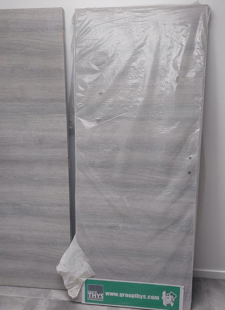 2 binnendeuren eiken grijs 83x200cm NIEUW te koop., Doe-het-zelf en Bouw, Deuren en Vliegenramen, Nieuw, Ophalen of Verzenden