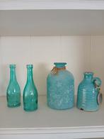 Turquoise glaswerk, Maison & Meubles, Accessoires pour la Maison | Vases, Comme neuf, Enlèvement ou Envoi