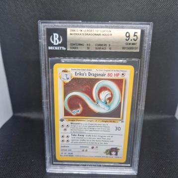 Erika's Dragonair Holo Gym Heroes 1st Edition BGS 9.5  beschikbaar voor biedingen