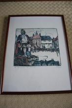 ingekleurde tekening De Lange Man Van Hasselt, Ophalen